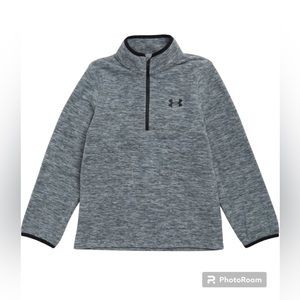 Under Armour Boys Quarter Zip Pullover in Gray| Size: 14